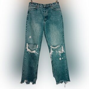 We The Free Women's Distressed Boyfriend Jeans - Blue